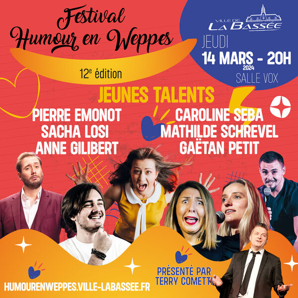  6 places pour la soirée "concours jeunes talents" d'Humour en Weppes