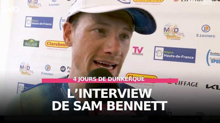 Réaction de Sam Bennett, vainqueur de la deuxième étape des 4 Jours de Dunkerque