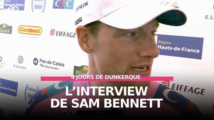 Réaction de Sam Bennett, vainqueur de la troisième étape des 4 Jours de Dunkerque
