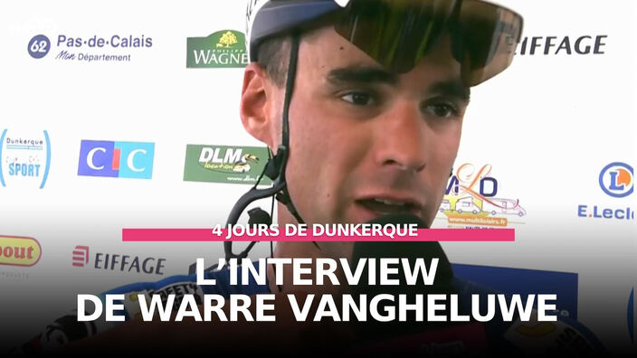 Réaction de Warre Vangheluwe, vainqueur de la quatrième étape des 4 Jours de Dunkerque