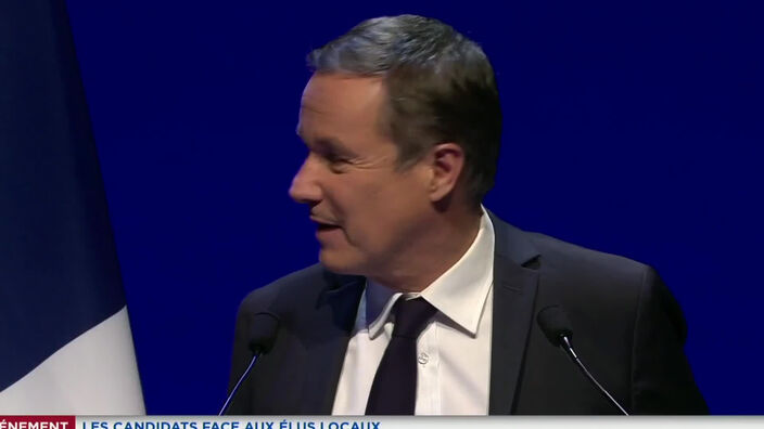 Présidentielle : Nicolas Dupont-Aignan devant les élus locaux