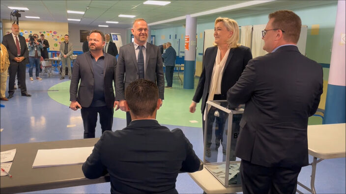 Présidentielle : Marine Le Pen a voté à Hénin-Beaumont