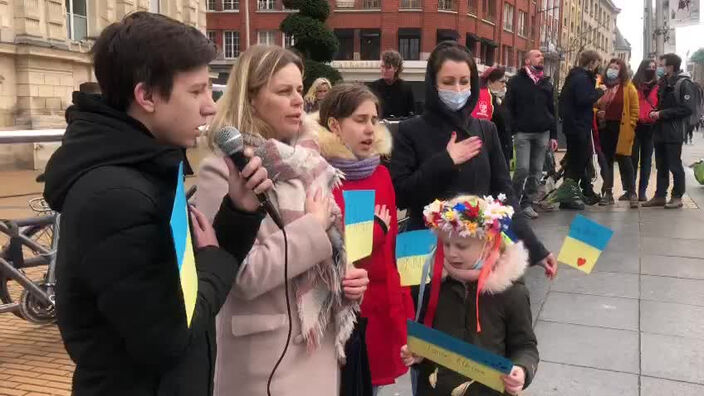 Amiens : rassemblement de soutien à l'Ukraine le 5 mars 2022