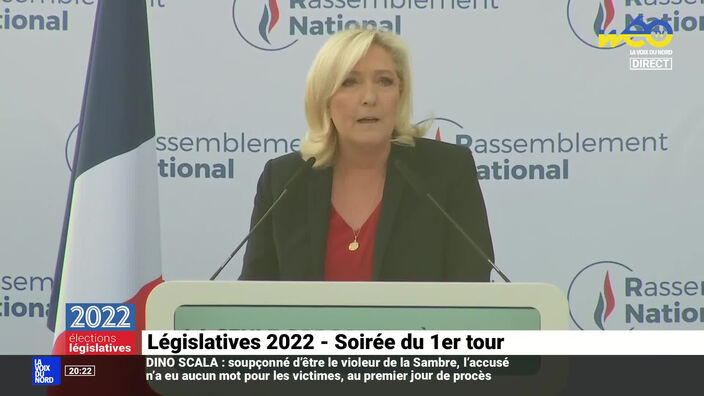 11ème circonscription du Pas-de-Calais : En direct du QG de Marine Le Pen