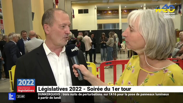 Roger Vicot arrive en tête dans la 11ème circonscription du Nord devant Laurent Pietraszewski