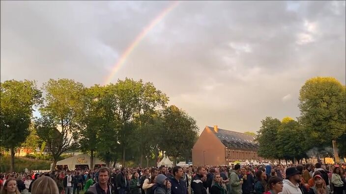 Main Square Festival: un superbe ciel à Arras après la pluie, jeudi