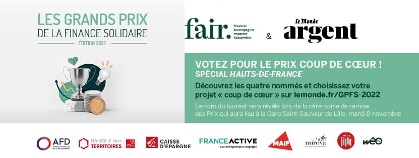 Grands Prix de la finance solidaire 2022 spécial Hauts-de-France