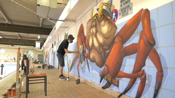 Doullens : Le street art s'empare de la piscine municipale