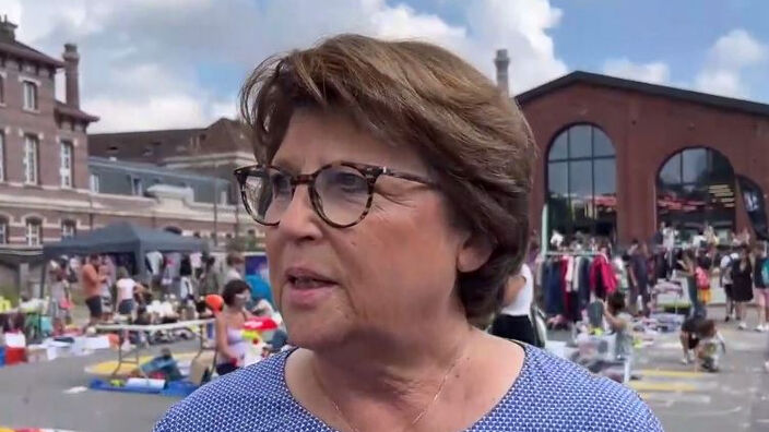 Braderie de Lille : on a croisé Martine Aubry à la Gare Saint-Sauveur