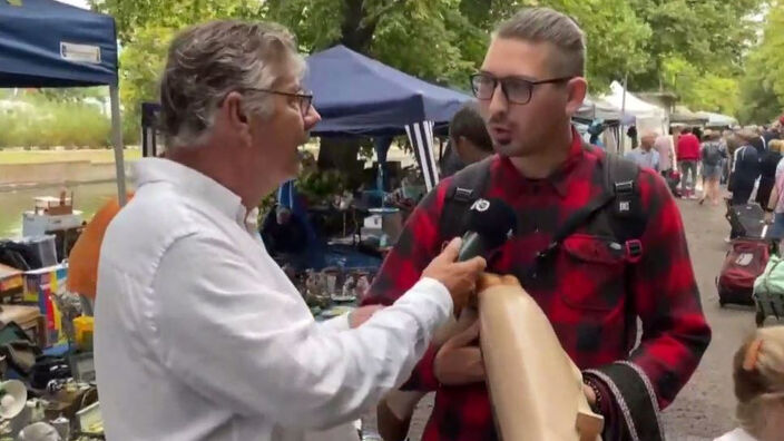 L'objet insolite de la Braderie : une prothèse de jambe des années 50