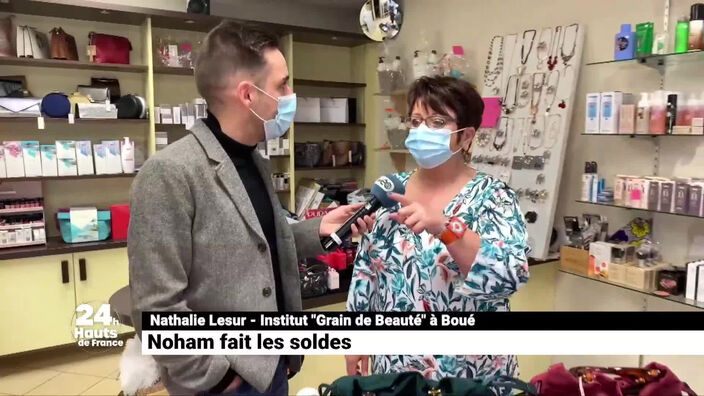 Noham fait les soldes