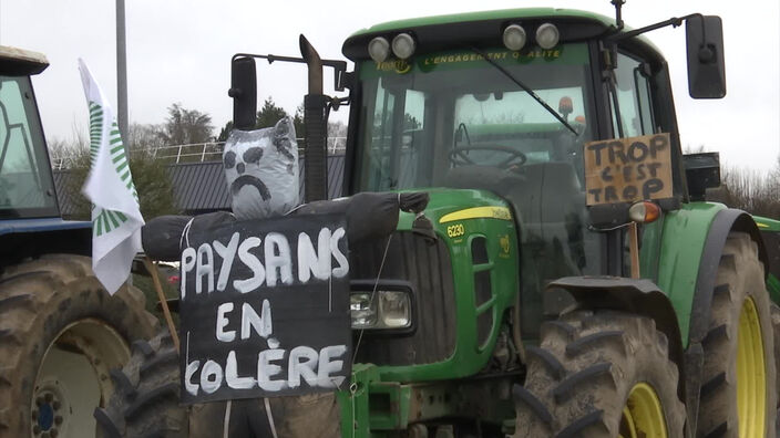Amiens : Les agriculteurs manifestent dans le centre-ville