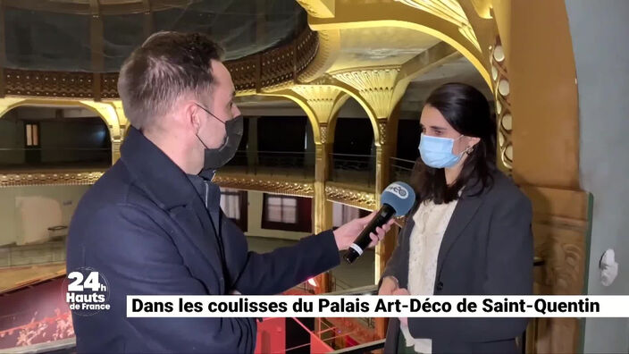 Noham dans les coulisses du Palais Art-Déco de Saint-Quentin