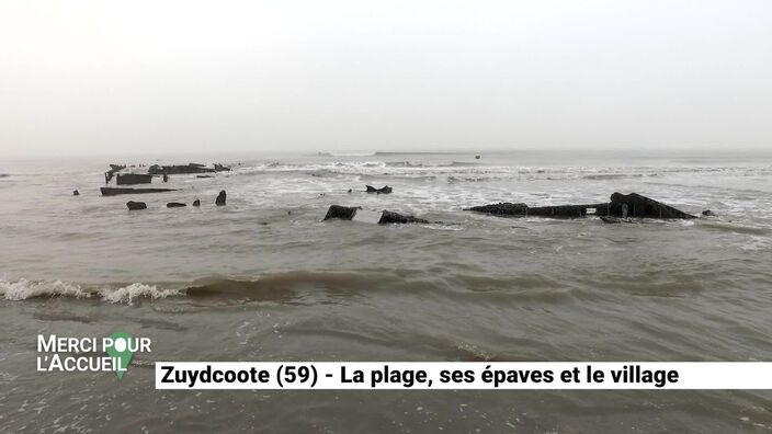 Merci pour l'accueil: Zuydcoote (59), la plage, ses épaves et le village