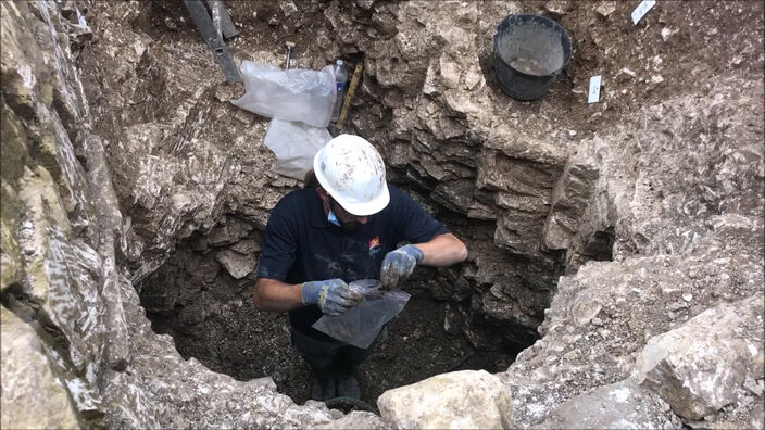 Arras : des fouilles archéologiques, rue Gambetta