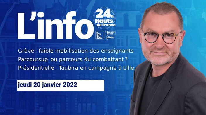 Le JT des Hauts-de-France du jeudi 20 janvier 2022