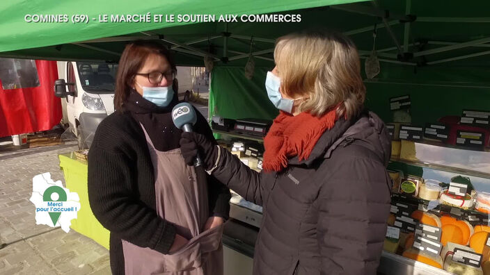 Merci pour l'accueil : Comines et son marché