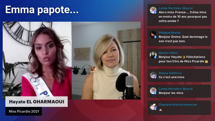 Emma papote... avec Hayate EL GHARMAOUI, Miss Picardie 2021 !
