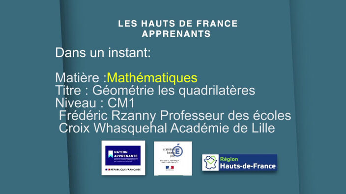 CM1 | Mathématiques | Géométrie des quadrilatères