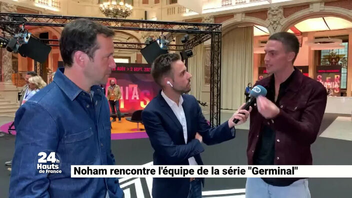 Noham rencontre l'équipe de la série "Germinal"