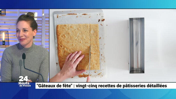 "Gâteaux de fête" : vingt-cinq recettes de pâtisseries détaillées.