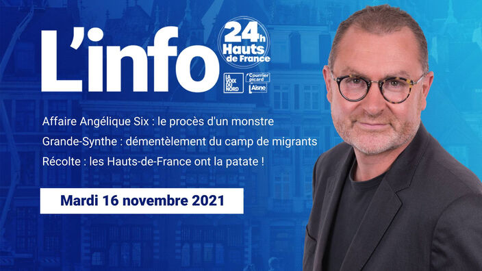 Le JT des Hauts-de-France du mardi 16 novembre