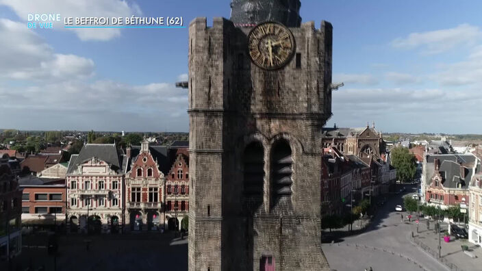 Drone de vue : le beffroi de Béthune