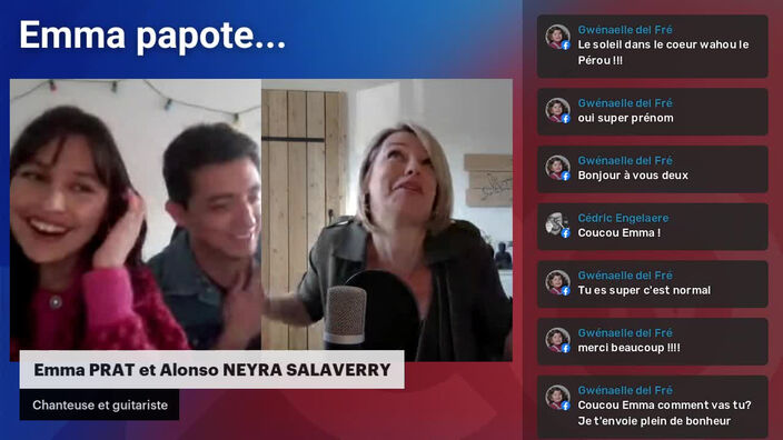 Emma papote... avec Emma PRAT, chanteuse et Alonso NEYRA SALAVERRY, guitariste