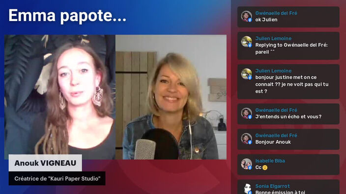 Emma papote avec Anouk VIGNEAU, créatrice de "Kauri Paper Studio"