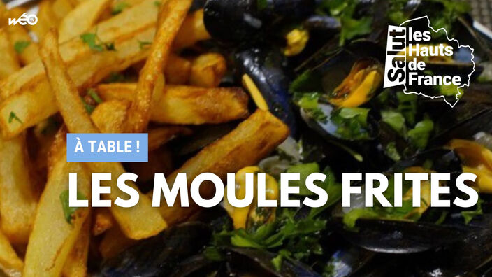 A table : les moules frites