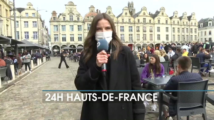 La réouverture des terrasses en direct de la Place des Héros à Arras