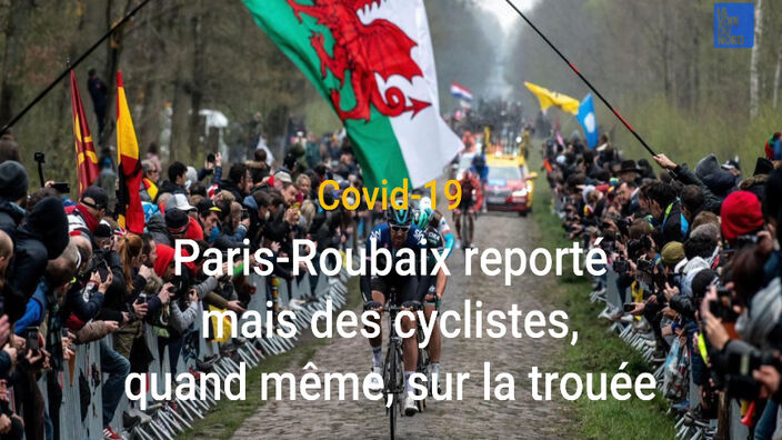 Paris-Roubaix reporté, mais des cyclistes quand même sur le parcours