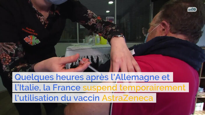 La France suspend la vaccination avec AstraZeneca