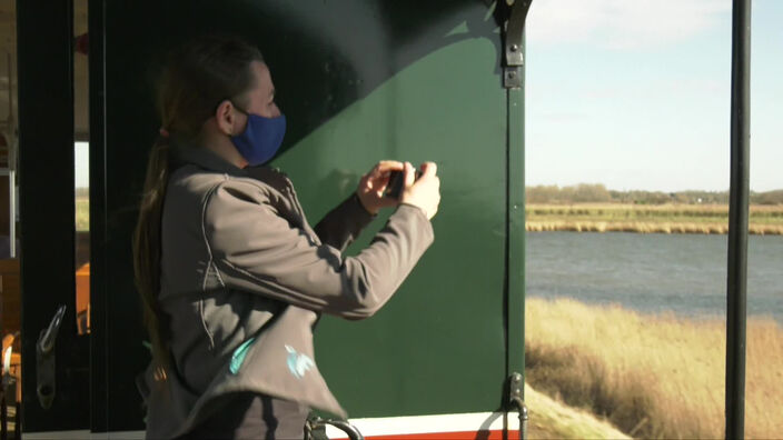 Embarquement dans le train de la Baie de Somme