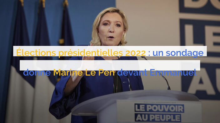 Élections présidentielles 2022 : un sondage donne Marine Le Pen devant Emmanuel Macron