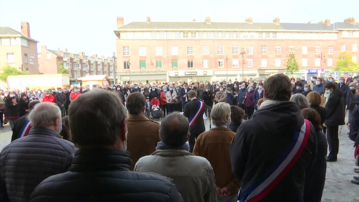 Hommage à Samuel Paty à Abbeville