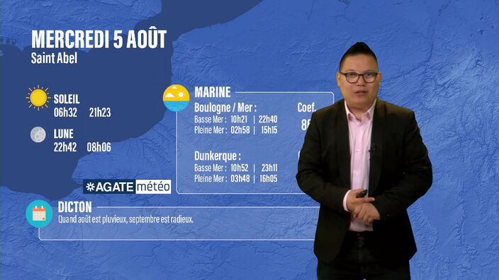 Météo des Hauts-de-France du 5 août 2020