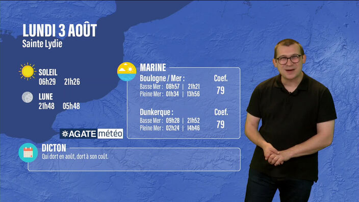 Météo des Hauts-de-France du 3 août 2020 