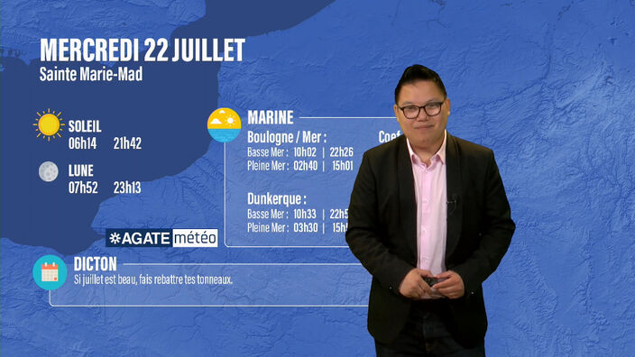 Météo des Hauts-de-France du 22 juillet 2020 