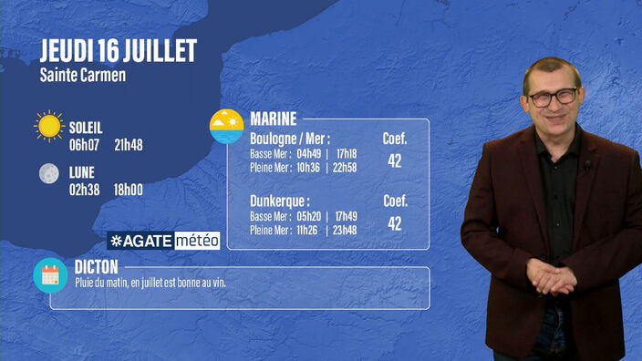 Météo des Hauts-de-France du 16 juillet 2020 