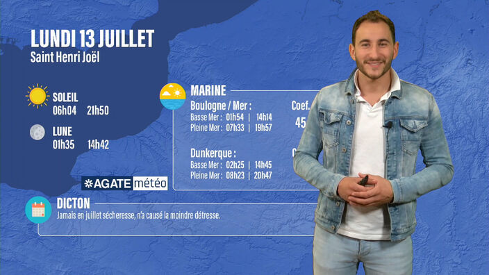 Météo des Hauts-de-France du 13 juillet 2020