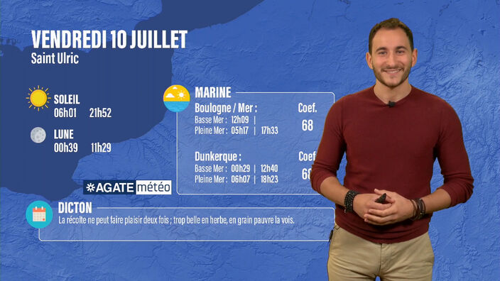 Météo des Hauts-de-France du 10 juillet 2020