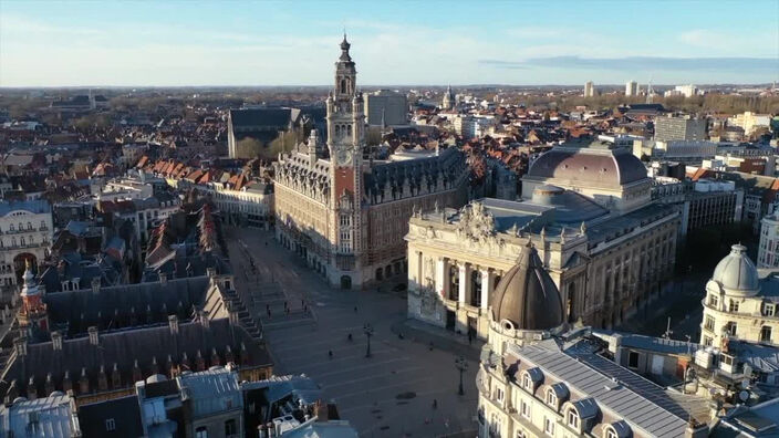 Drone de vue : Lille, calme et paisible