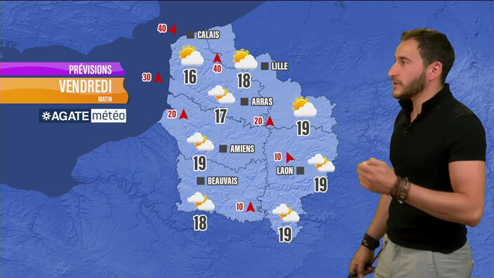 La météo des Hauts-de-France pour le vendredi 22 mai