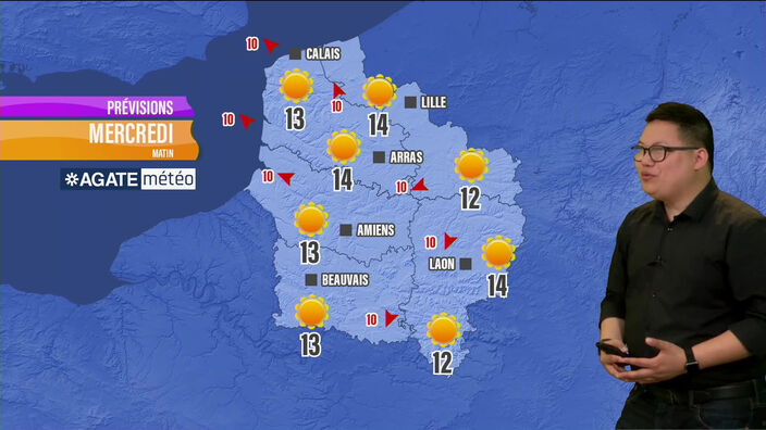 La météo des Hauts-de-France pour mercredi 20 mai