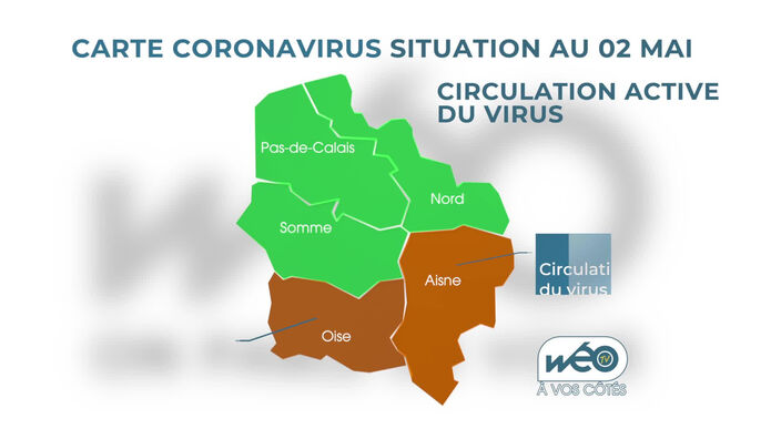 Coronavirus : La carte de la situation sanitaire dans les Hauts-de-France