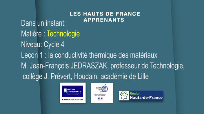 Cycle 4 | Technologie | La conductivité thermique des matériaux