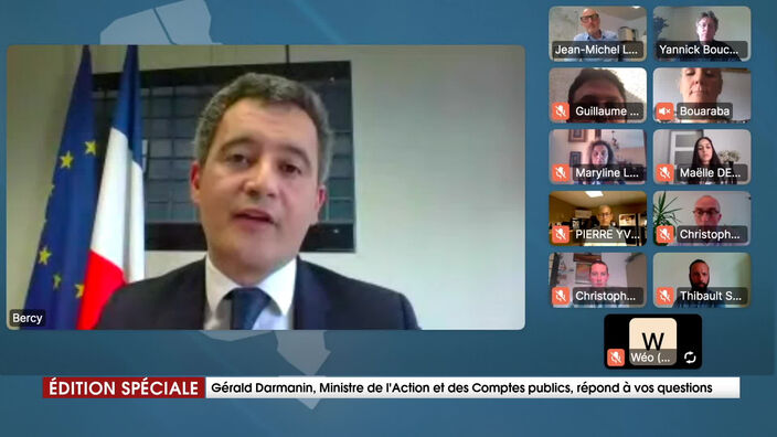 "J'interviens directement auprès des banques pour les entreprises plusieurs fois par jour", Gérald Darmanin, ministre de l'Action et des Comptes publics 