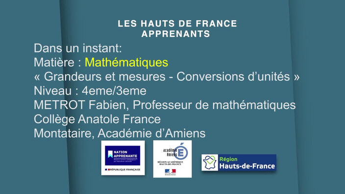 4ème-3ème | Mathématiques | Grandeurs et mesures - Conversions d’unités