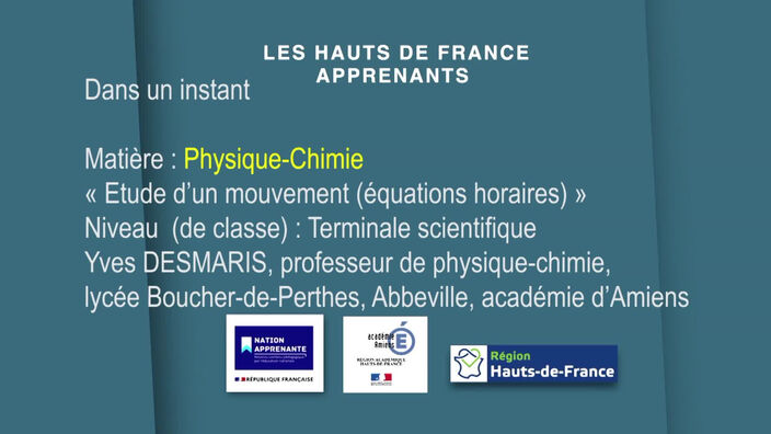Terminale S | Physique-Chimie | Etude d’un mouvement (équations horaires)